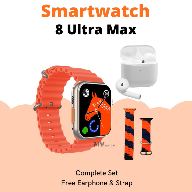 SMARTWATCH 8 ULTRA MAX / JAM TANGAN PINTAR / BERGARANSI