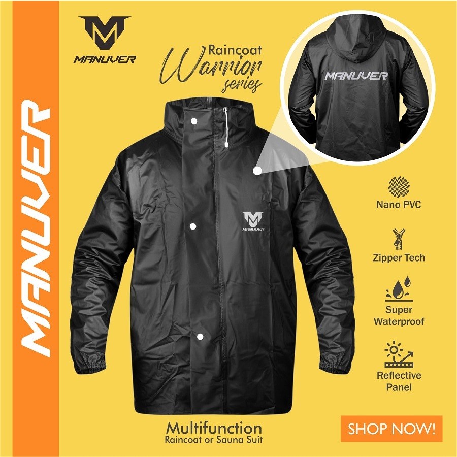Jas hujan jaket celana manuver original Dewasa pria Wanita tebal kuat setelan raincoat berkualitas p