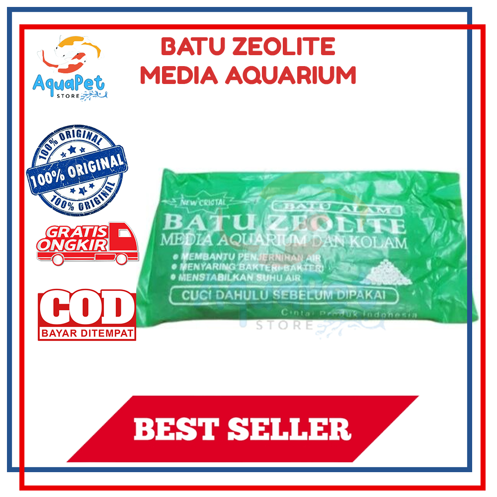 Batu Zeolite Media Filter Penjernih AIr Aquarium Kolam