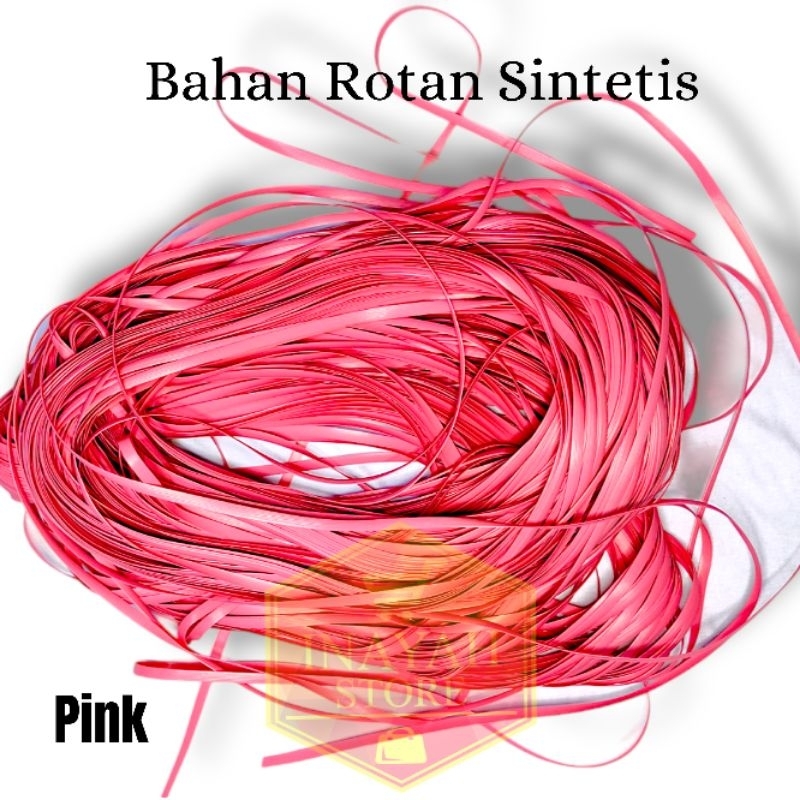 Promo Bahan Tali Rotan Anyaman Plastik Tali Rotan Sintetis Anyaman Bentuk Pipi / Lesio Garis Harga