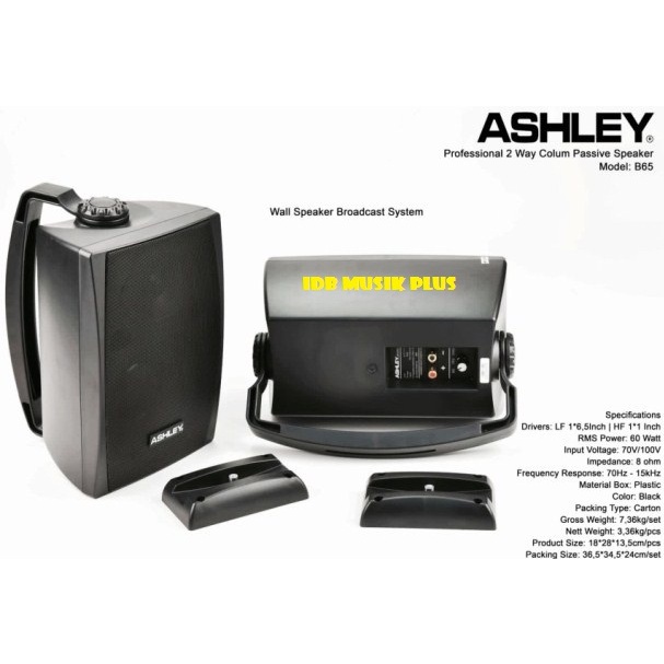 Speaker Pasif 6.5" Ashley B65 B 65 Original