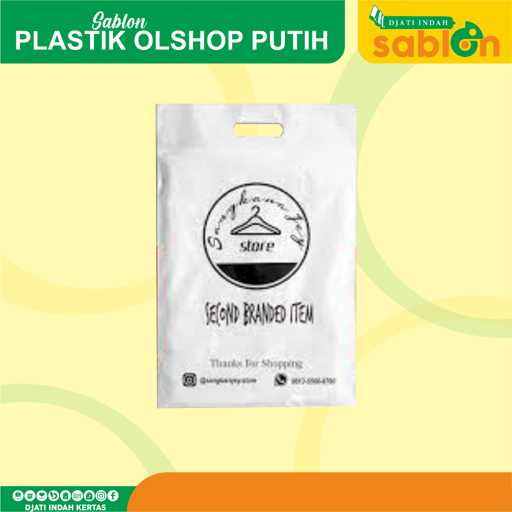 

Sablon Plastik Olshop Putih