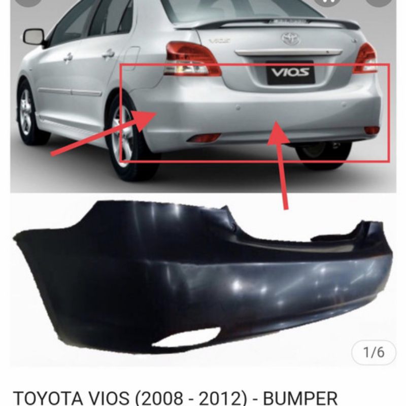 bumper belakang vios gen 2