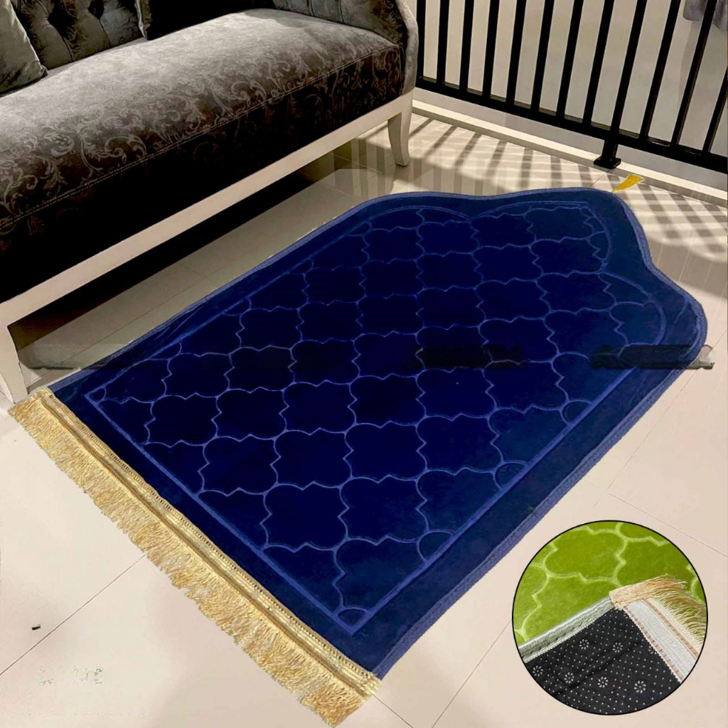 SAJADAH KUBAH TURKEY EMBOS POLOS UKURAN 70 X 110