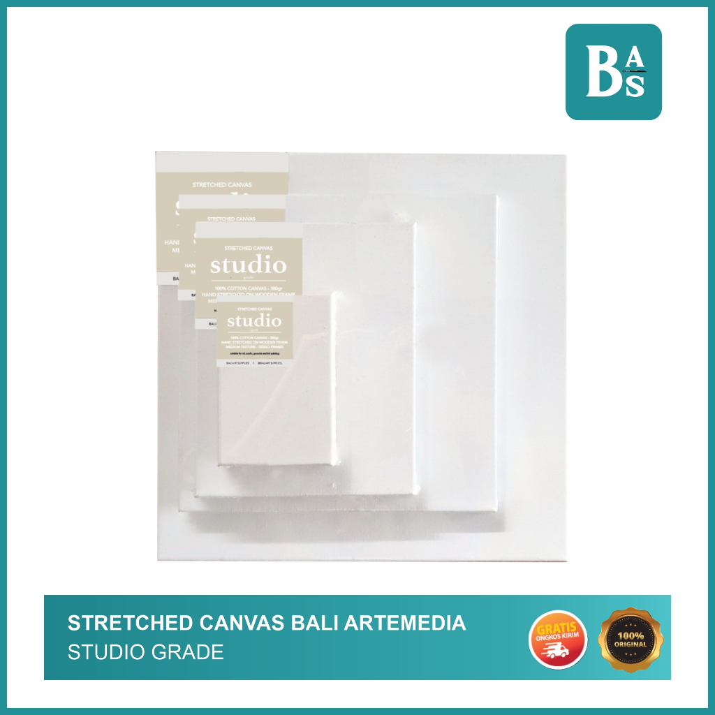 

Bali Art Supplies - Canvas Stretched 100% Cotton - Studio Grade