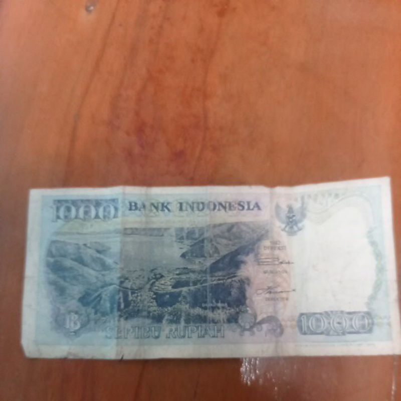 uang kuno 1000 kertas tahun 1992