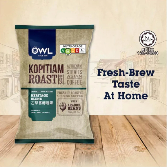 

Owl Kopitiam Roast & Ground Coffee Powder - Heritage Blend 500g
