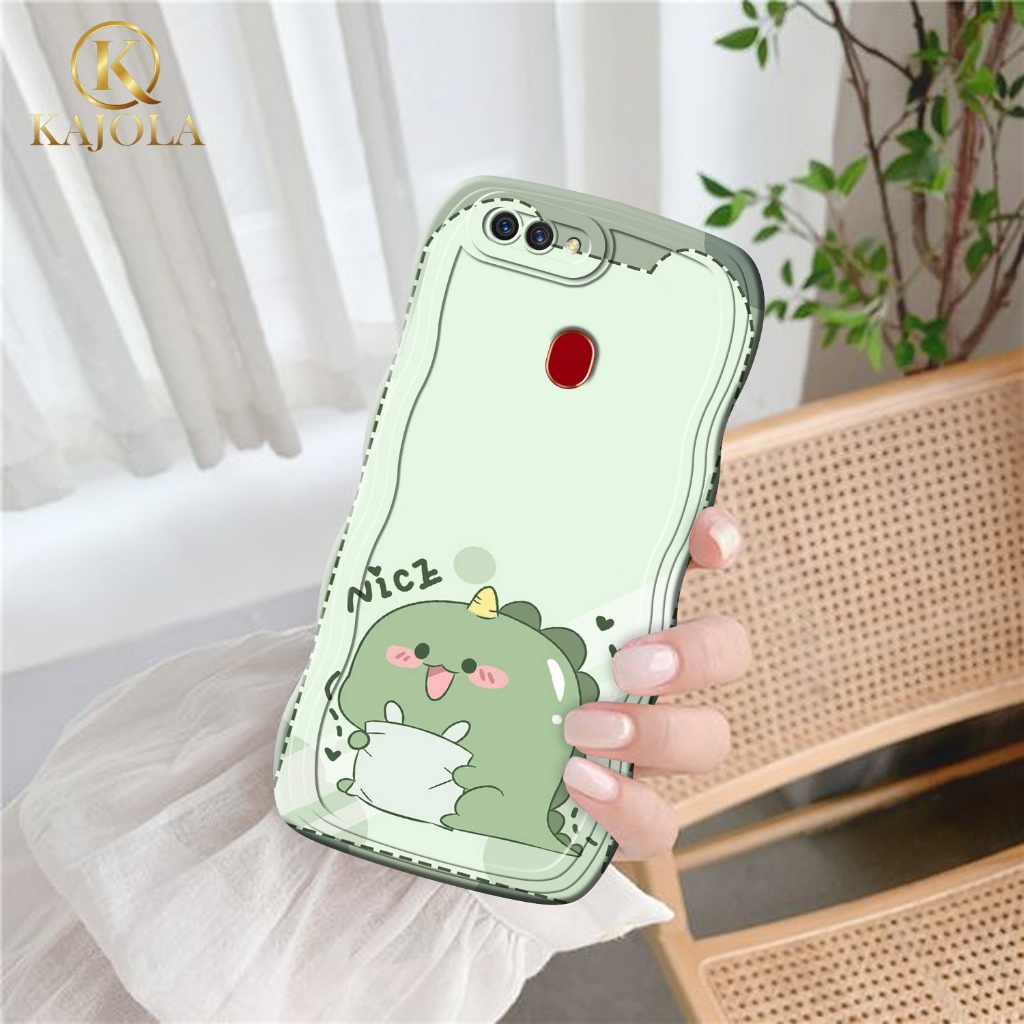 Case Gelombang Oppo A5S / A12 / A11K / A7 / F9 Motif Aesthetic Bahan Softcase silicon Lentur - Skin 