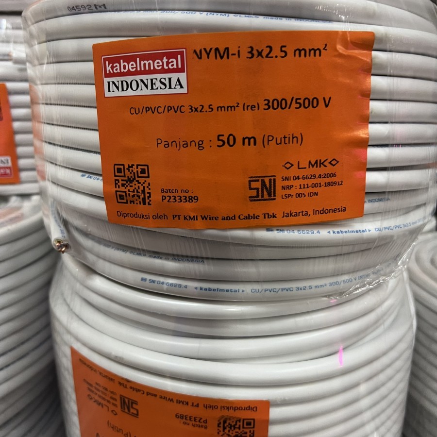 Kabel NYM 3x2.5x50 Meter Metal