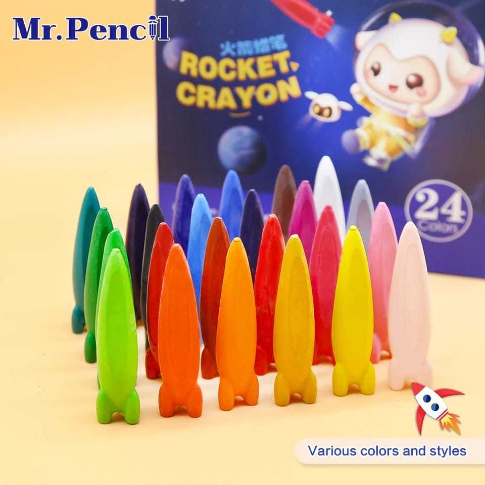 

Crayon hand clean crayon labs non toxic waterproof plastik krayon rocket crayon shape plastic crayon washable safety material