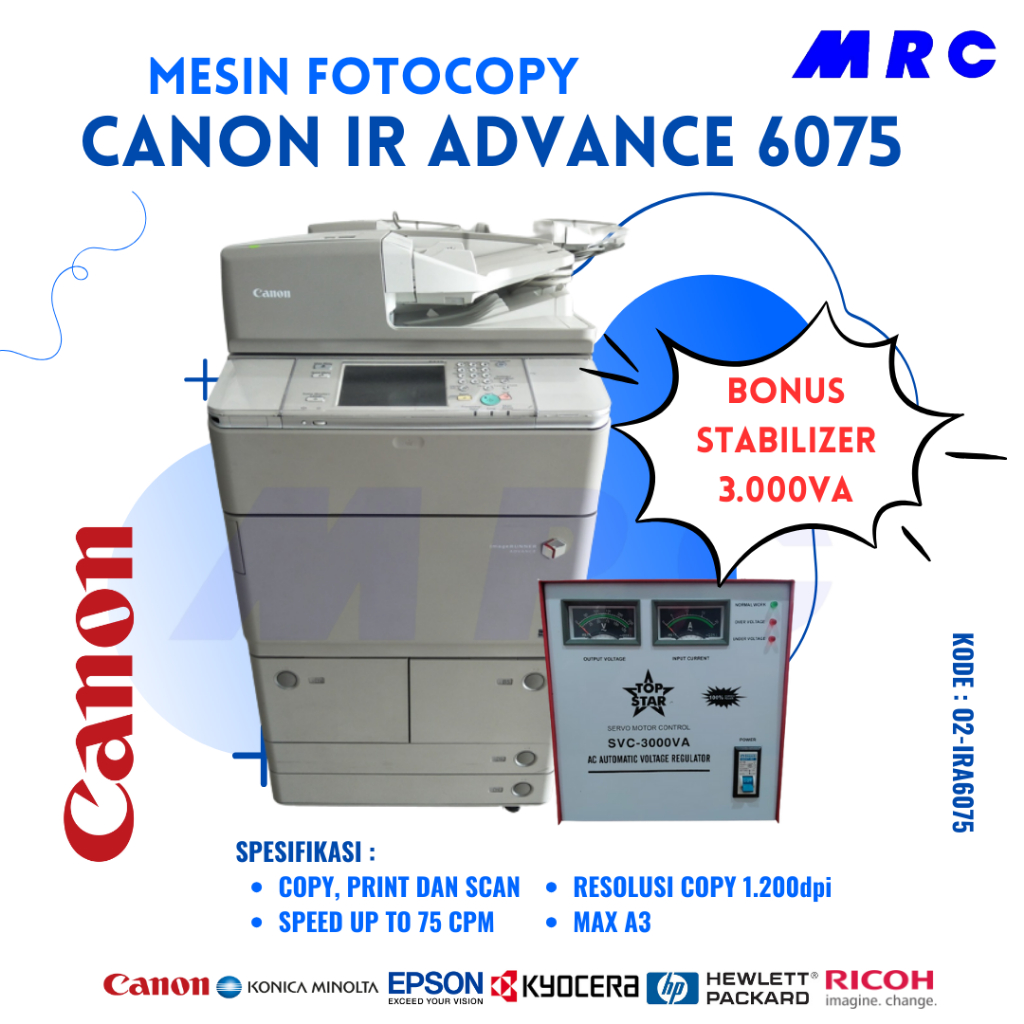 MESIN FOTOCOPY CANON IRA 6075