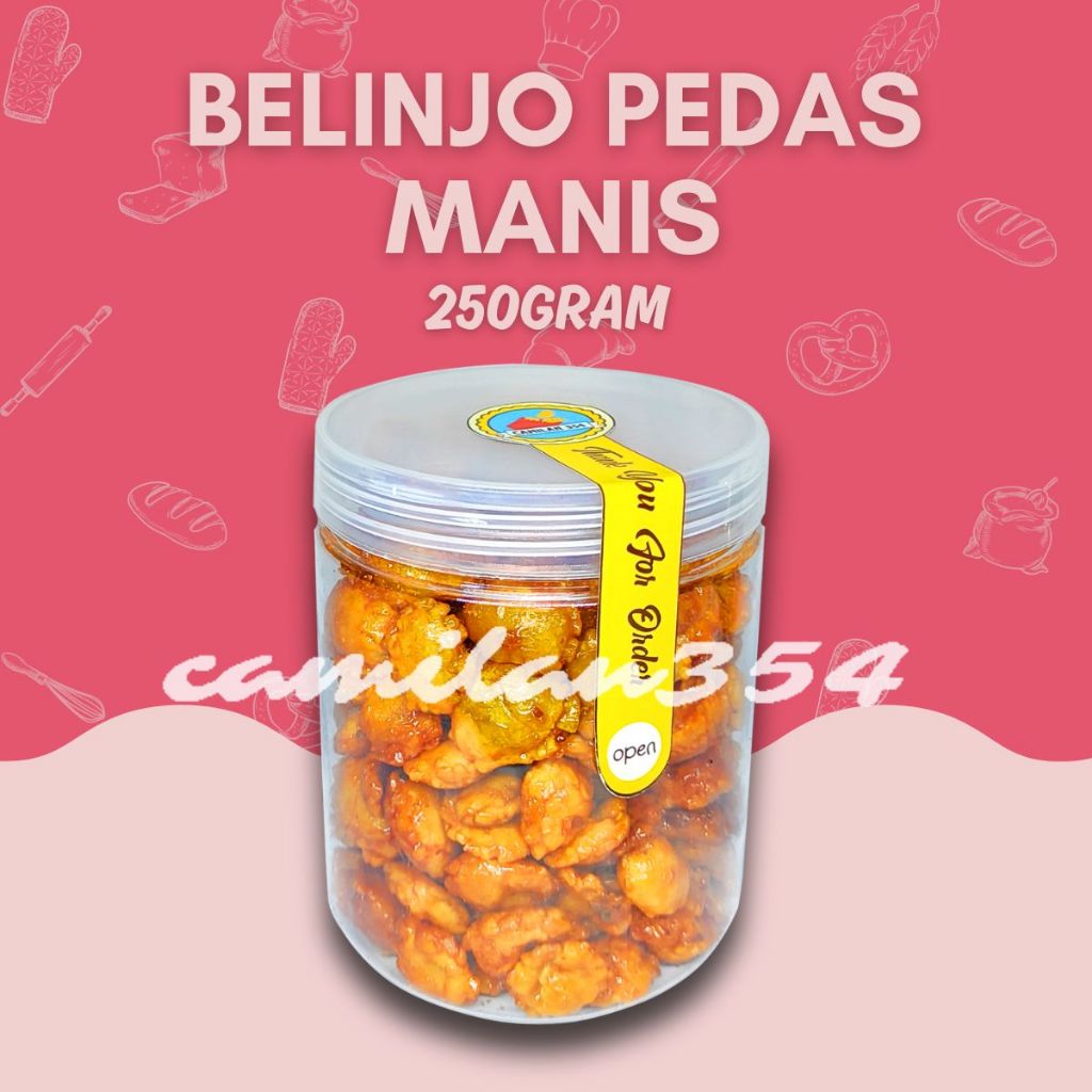 

[TOPLES] Emping Melinjo Pedas - 250gr / Belinjo Blinjo Klethuk Kletuk Kembung Balado