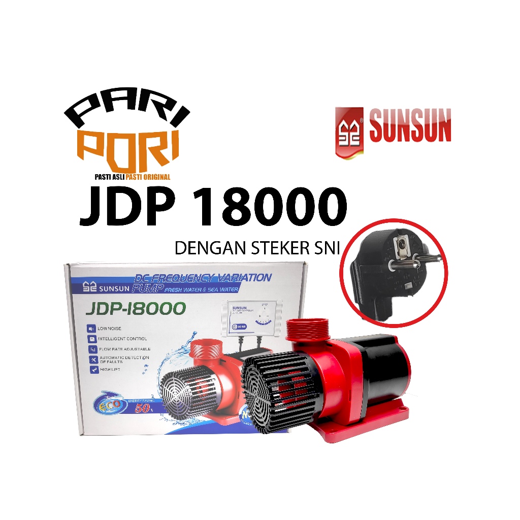 SUNSUN JDP 18000 DC FREQUENCY VARIATION PUMP POMPA KOLAM IKAN