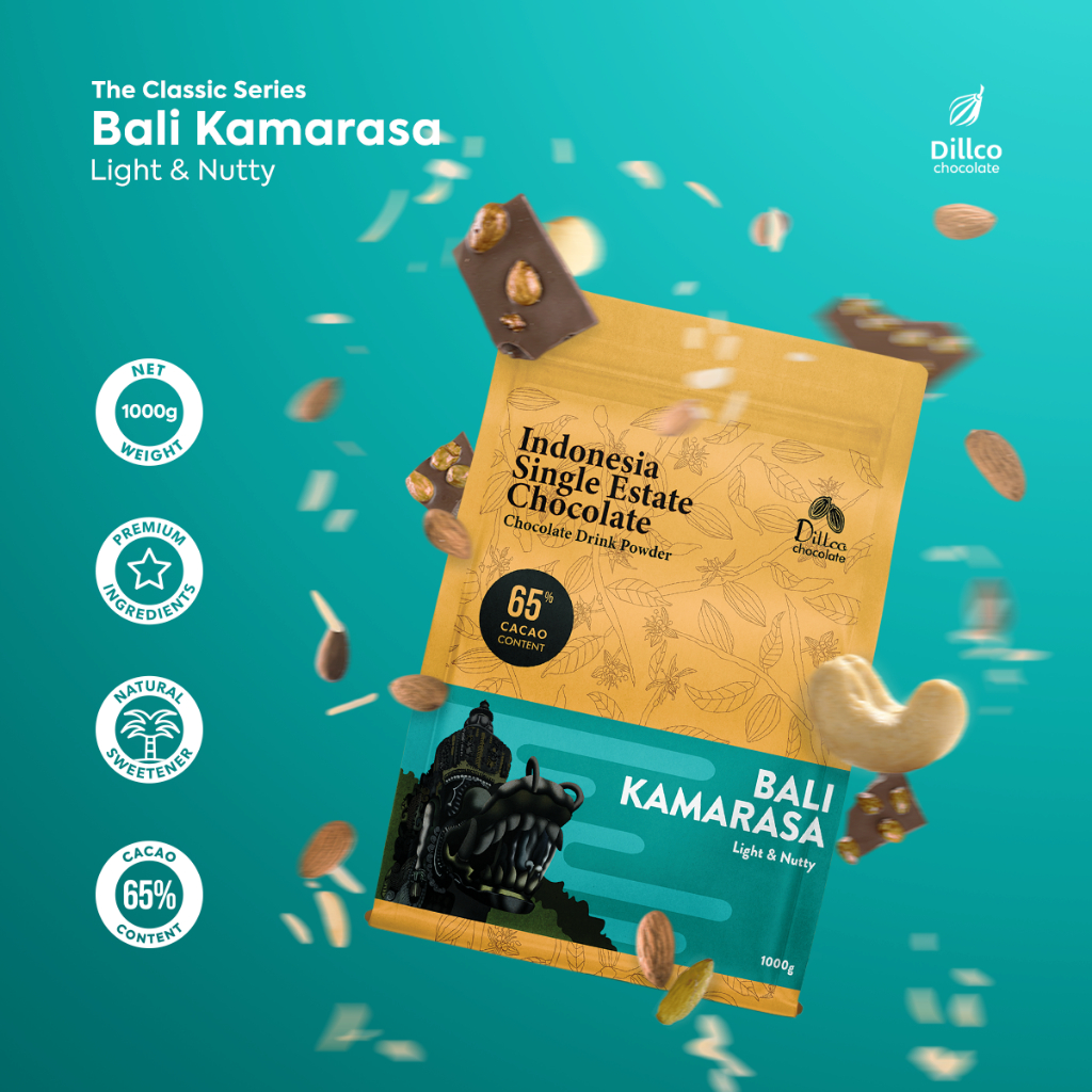 

DILLCO CHOCOLATE - Single-Estate Chocolate BALI KAMARASA CLASSIC Series 1 Kilogram