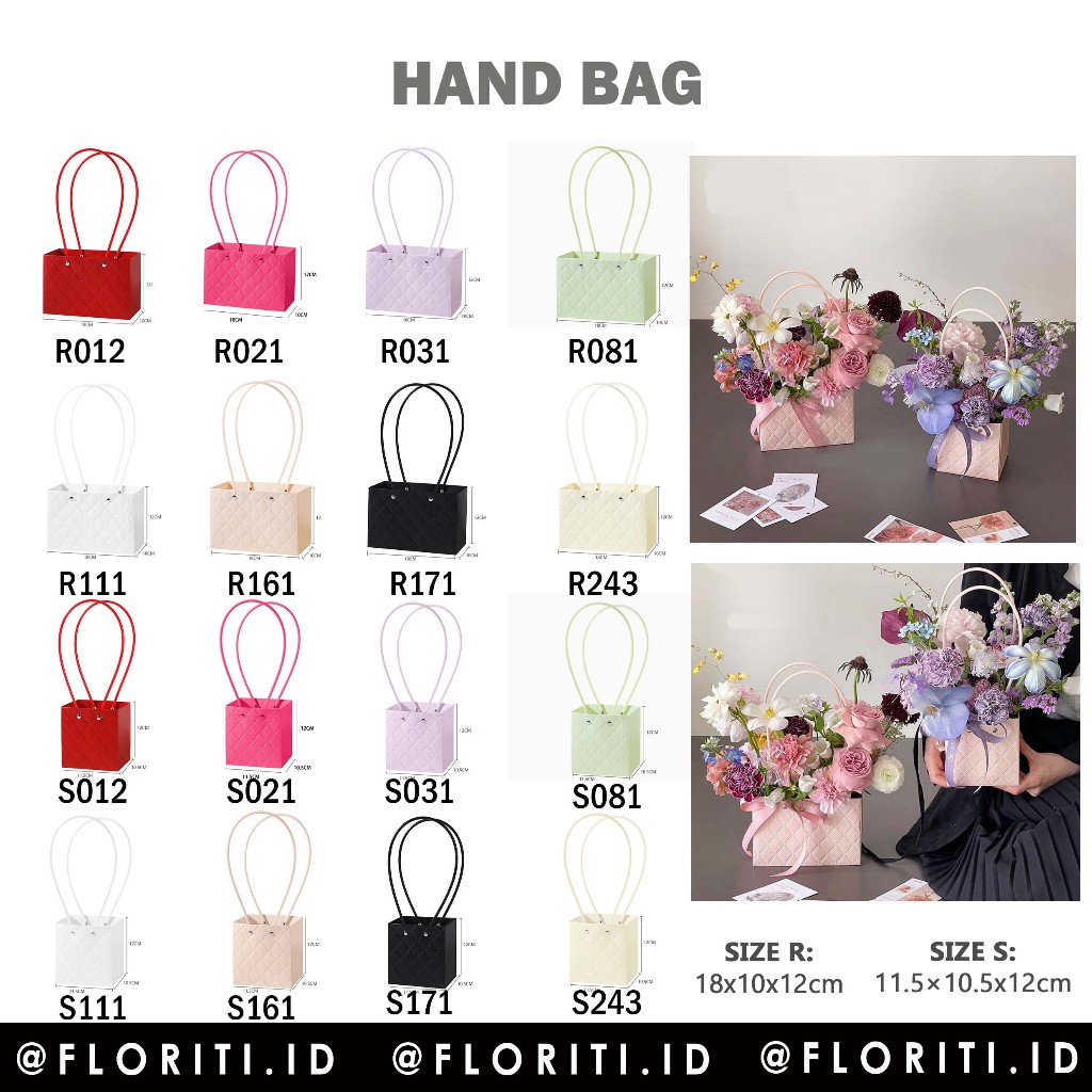 

hand bag flower/tas bouquet flower