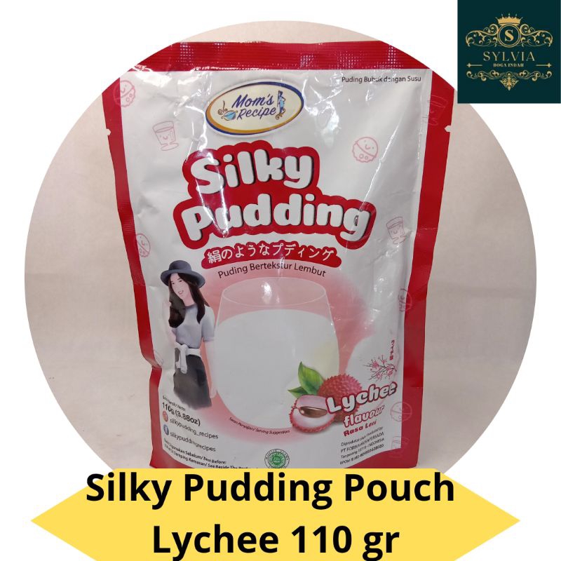 

Pudding Silky Puding Silky Lychee , Chocolate , Bubble Gum , Taro Pouch 110 gr