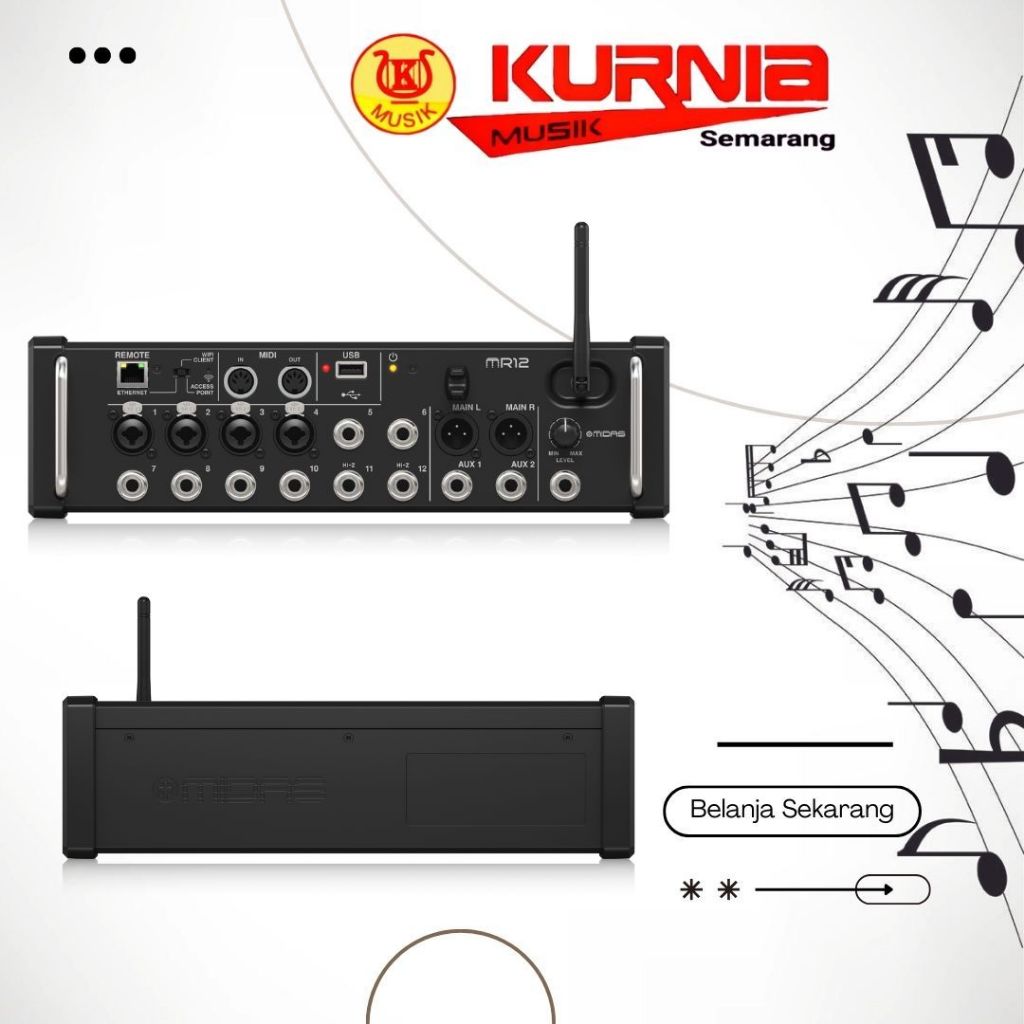 Midas MR12 / MR-12 / Midas MR 12 Mixer Digital