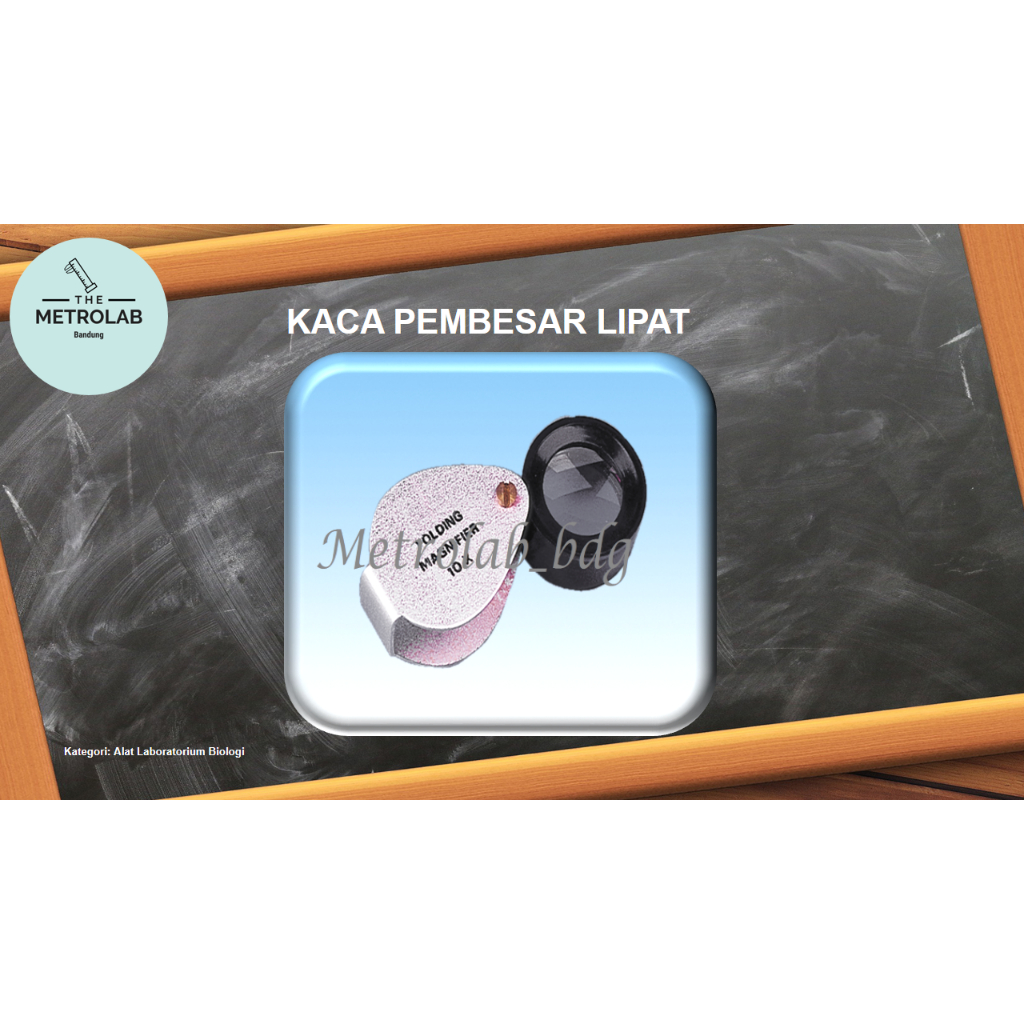 Kaca Pembesar | Lup | Perbesaran 10x | Tipe Lipat