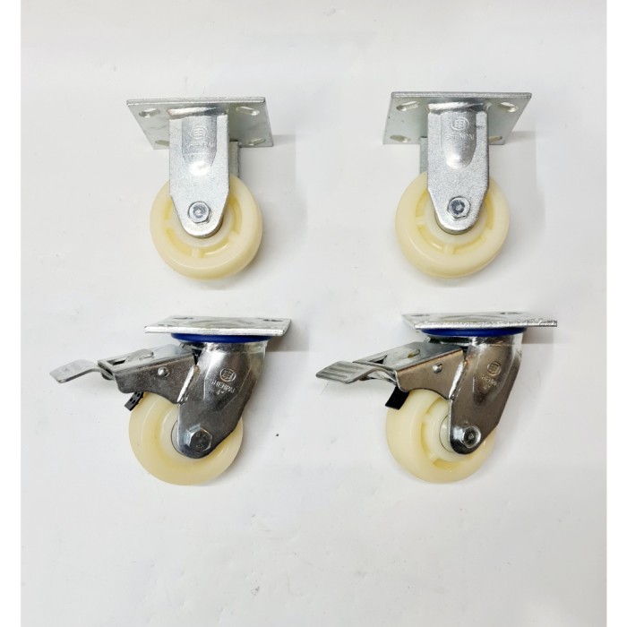 Roda Troli Nilon Shenpai 4 Inch ( 2Rem 2 Mati )