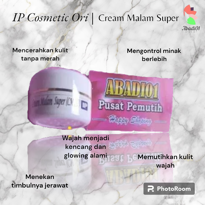 Cream malam super bpom IP skincare ori