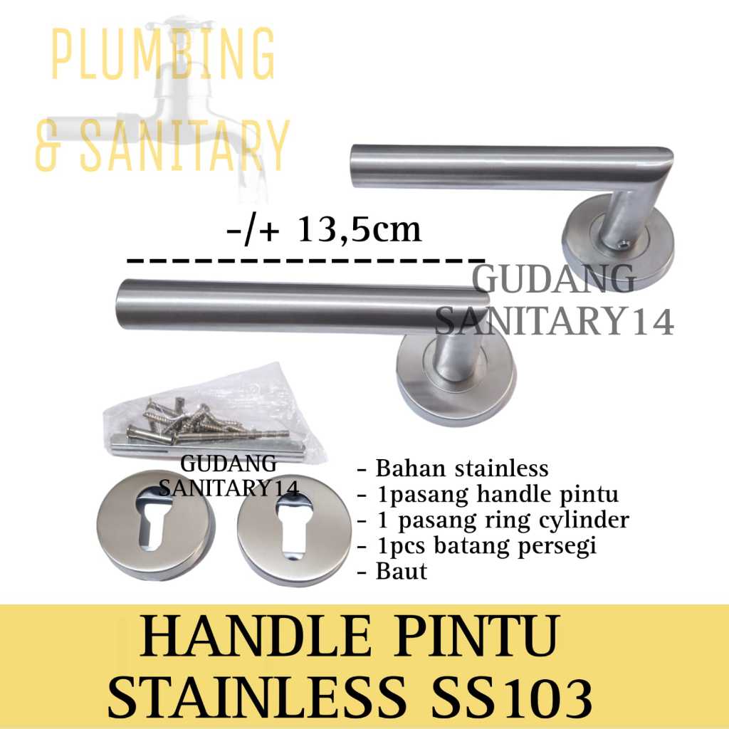 Handle pintu stainless SUS304 gagang pintu rumah murah