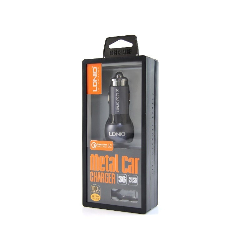 LDNIO Metal Car Charger C503Q 2 USB