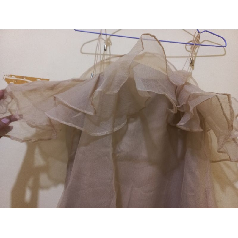 Mini dress organza/dress murah/preloved