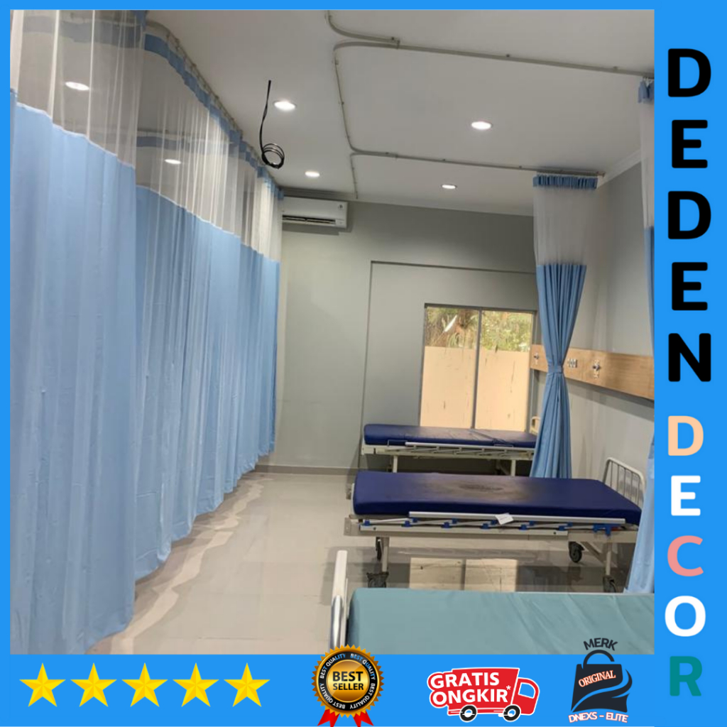 Pesanan - Gorden Pembatas Rumah Sakit Anti Bakteri PVC Dnexs Elite - Foto hanya pemanis