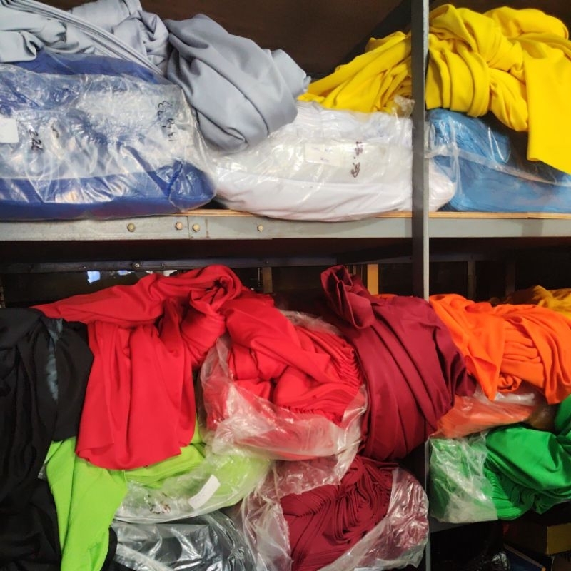 Kain kaos kiloan|per1kg|Bahan Lotto|Celana|Jaket