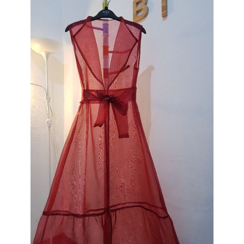 Outer Organza/Outer Kondangan Mewah/Long Outer + Belt