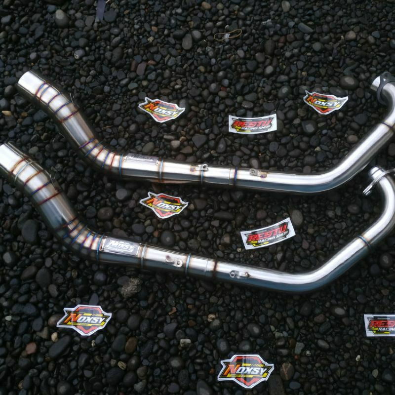 Header Leher Knalpot MX KING, MX NEW ,MX OLD ,FU KARBU Malaysia style