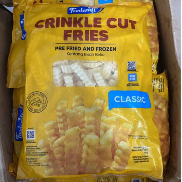 Foodcraft Kentang Crinkle cut 1kg