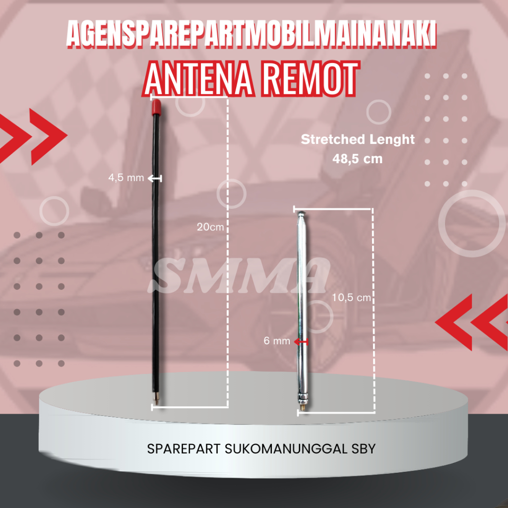 SMMA || ANTENA REMOT MOBIL MAINAN ANAK AKI ANAK REMOT CONTROL ( ANTENA REMOT RADIO )