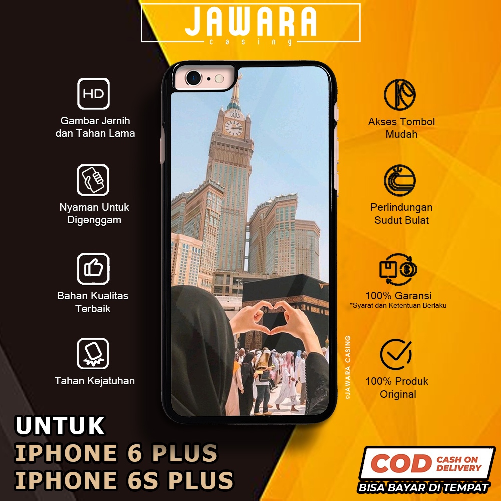 Case iPhone 6 Plus 6S Plus Casing iPhone 6 Plus 6S Plus [MKKH] Premium Glossy Case Hp iPhone Jawara 