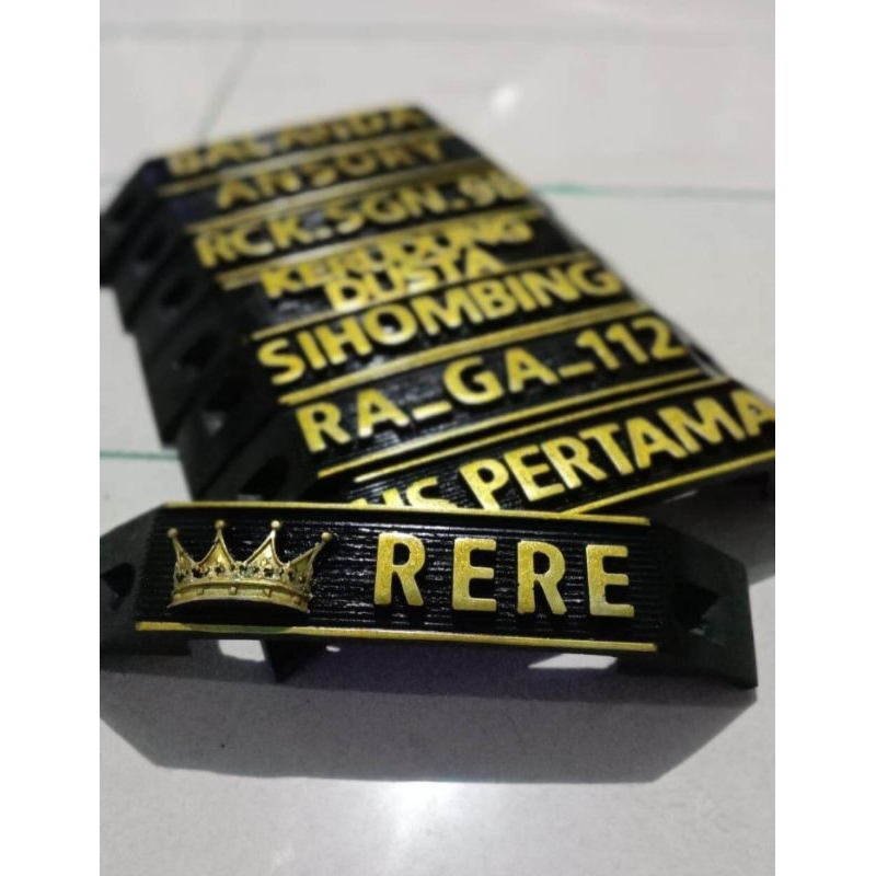 Kumis / Dasi / Emblem Yamaha Rx Z Rx Spesial Rx King Byson Ninja Gratis Dudukan Besi