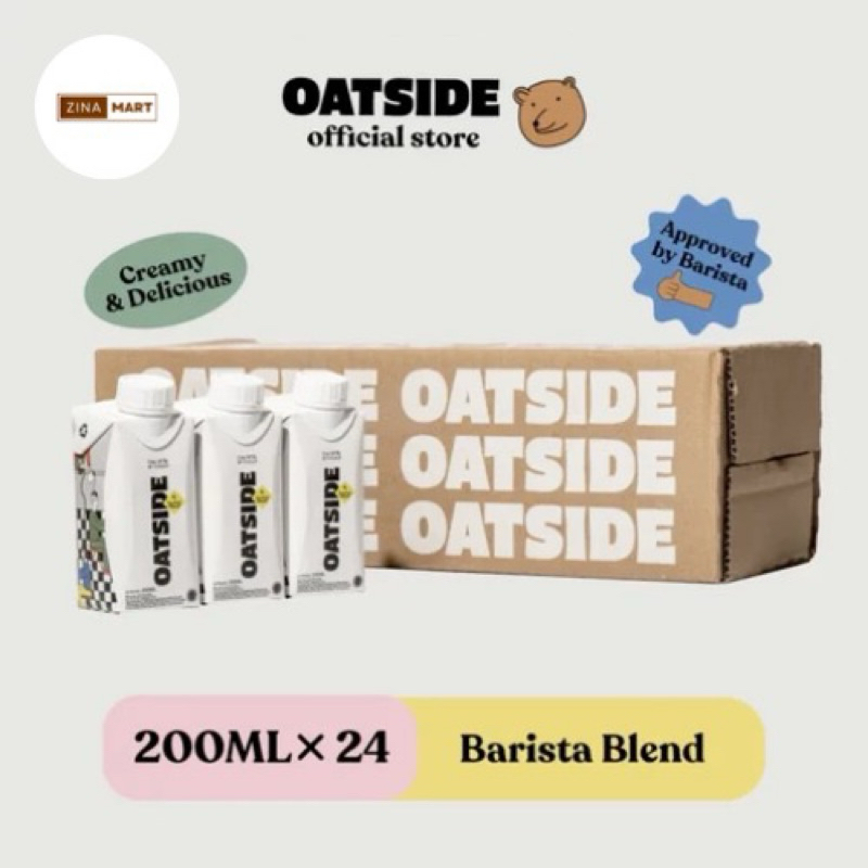 

Susu Oatside Mini 200ml Tutup Cap (1 Kardus isi 24pcs) | Susu Vegan | Susu Sehat Oatside 200ml