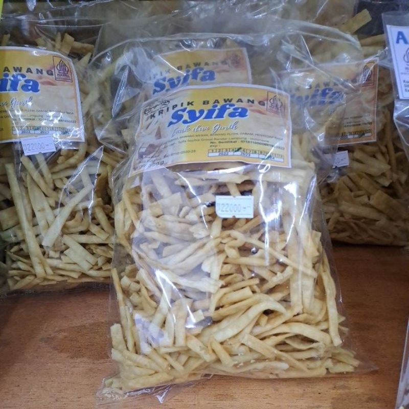 

stik bawang dan keripik pangsit merk syifa