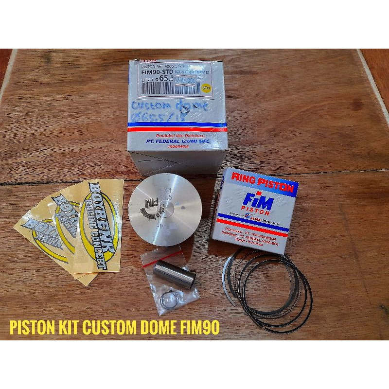 PISTON KIT DOME FIM90 65.5/66/67/68 PIN15