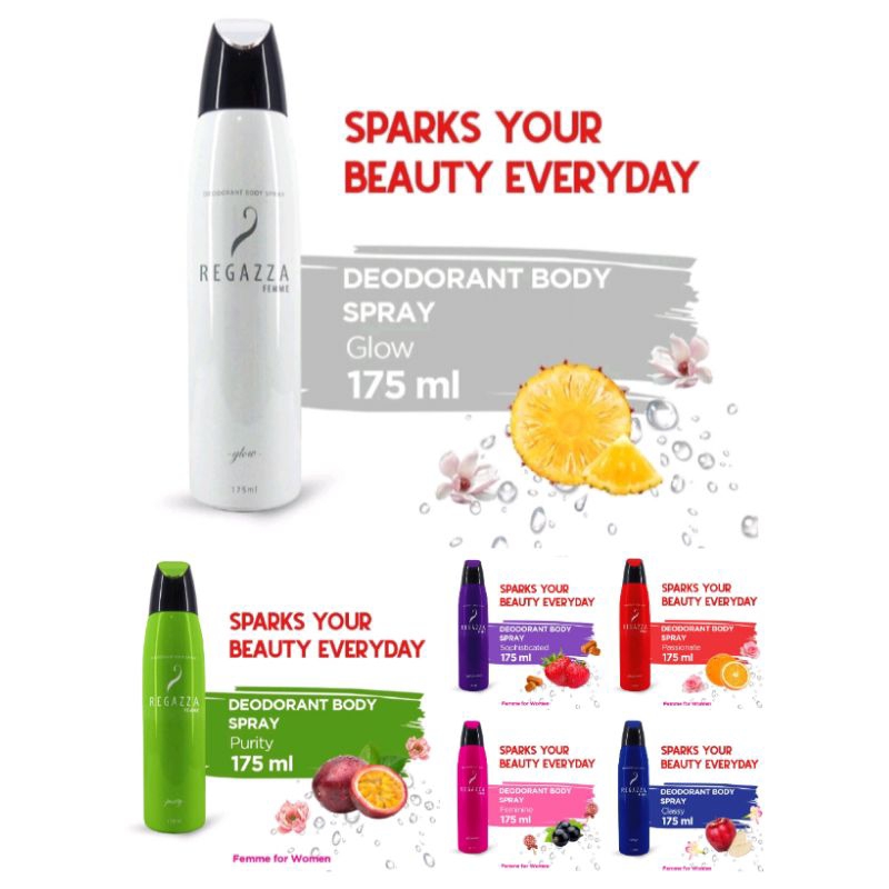 Deodorant body spray wanita regazza 175 ml
