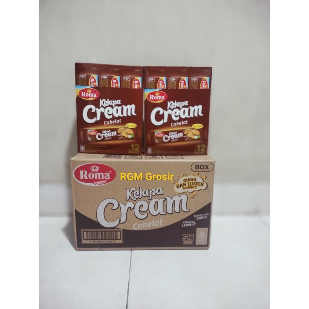 

Biskuit Roma Kelapa Cream Coklat - 1 karton isi 6 box x 12 x 42 g