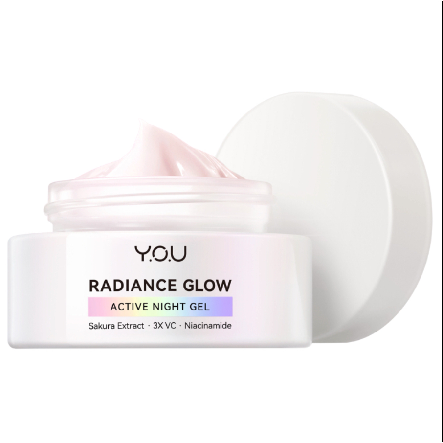 YOU Radiance Glow Active Night Gel 30gr - Krim Malam Brightening Vitamin C Niacinamide