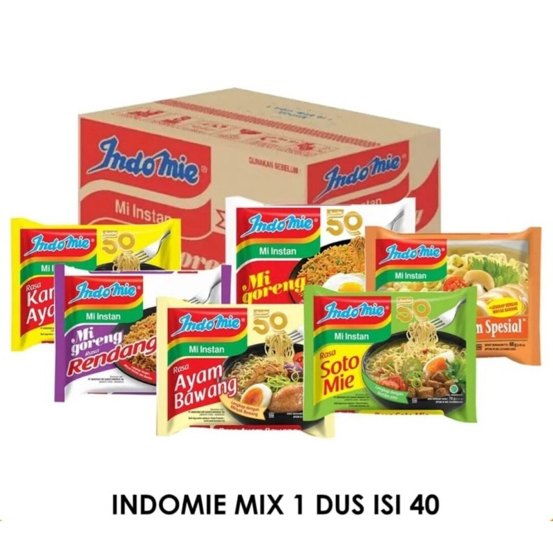 

Indomie mix 1 DUS isi 40pcs