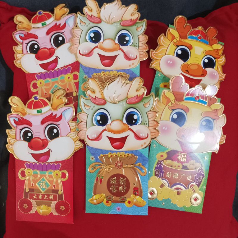

Angpao naga dragon imlek amplop panjang