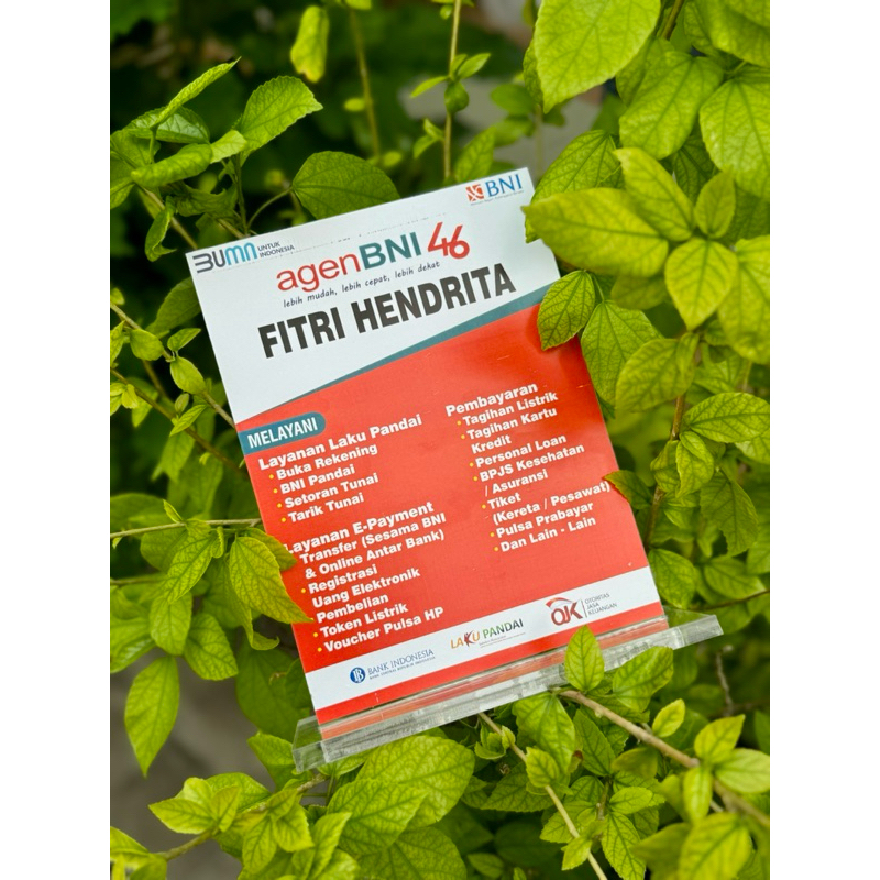 

PAPAN AKRILIK UKURAN 15x20 AGEN BNI ORANGE BISA REQUEST