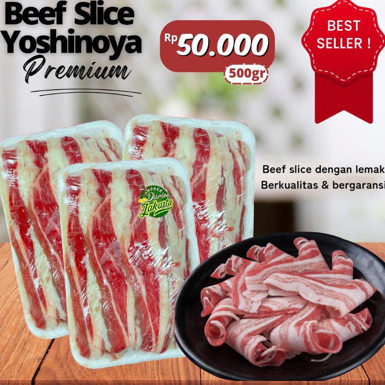 

BEST SELLER Beef Slice Yoshinoya beef slice teriyaki 5gr