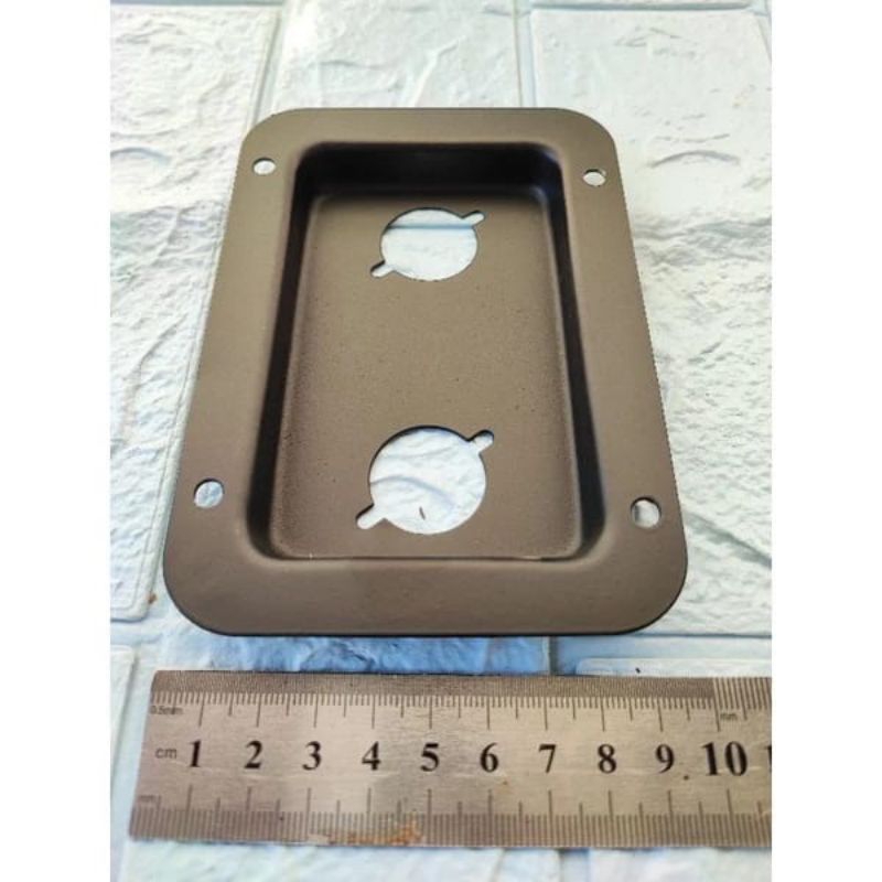 Panel Plat Speakon Terminal Spikon Speaker 2 Lubang Soket Box Speaker Panel Terminal Speakon Besi Ko