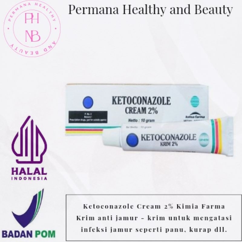 Ketoconazole Cream 10gr - Ketoconazole Salep - Ketoconazole Kimia Farma - Salep Anti Jamur