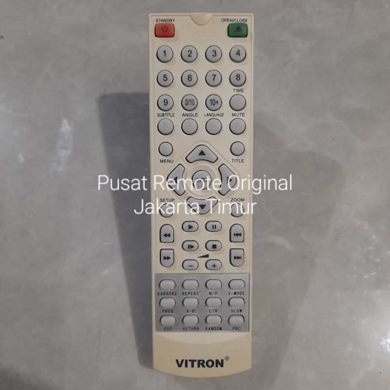 REMOTE REMOT DVD PLAYER VITRON ORIGINAL