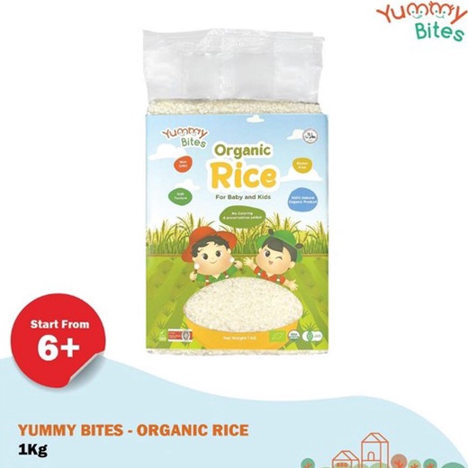 

BEST SELLER Yummy BItes rice BEras putih Organik 1kg l beras organic 1kg beras mpasi bb booster
