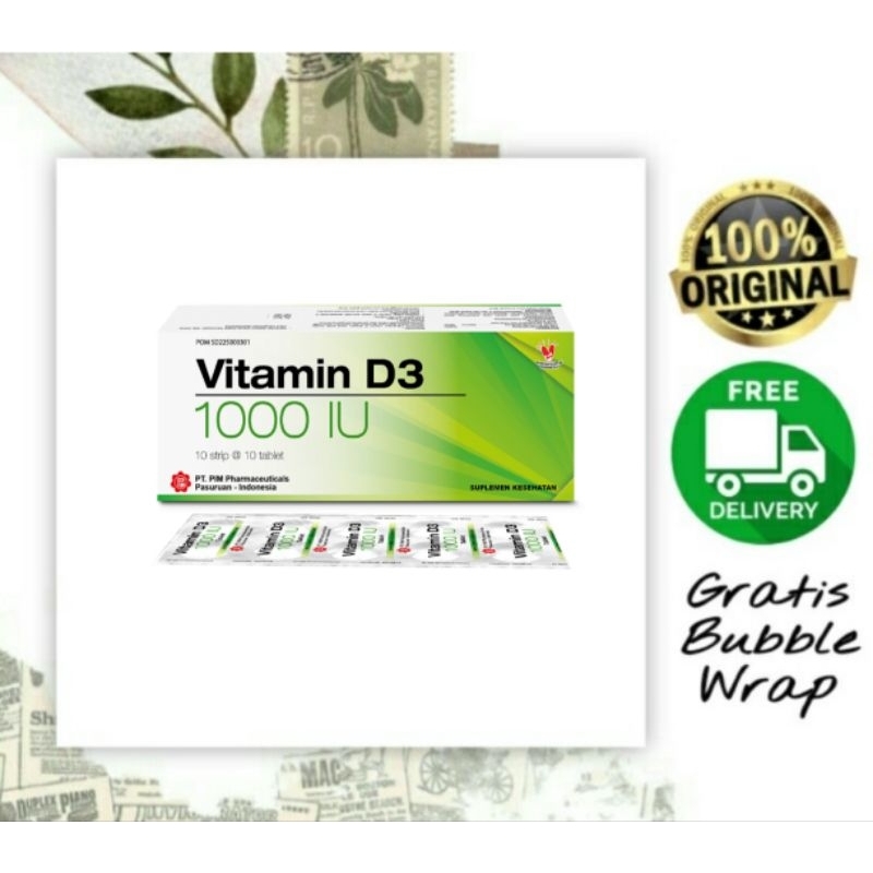 Vitamin D3 1000 ui PIM isi 10 tablet / Vitamin D3 PIM